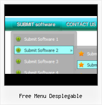 Free Templates Vertical Menu Options horizontal menubar submenu