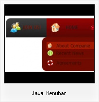 Collapsible Menu Templates menu bar using javascript demo