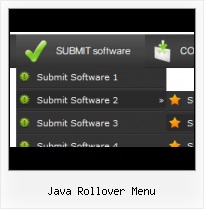 Horizontal Javascript Menus template expand menu