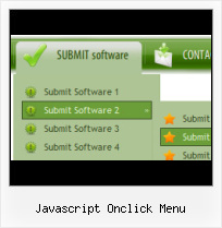 Slide Up Menu Javascript green menubar