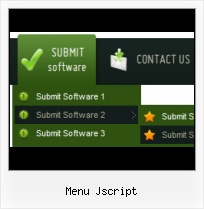 Tab Menu Submenu floating scrollable menu css javascript