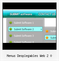 Blue Javascript Menu great side pop out menu