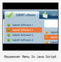 Javascript Metallic Menus Free web design tabs sub menus