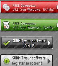 horizontal web 2 0 menu Mouseover Tabs Menu Example