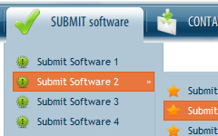 open submenu onmouseover effect Menus Web 2 0