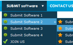 menu bar tree Javascript Menu Temple