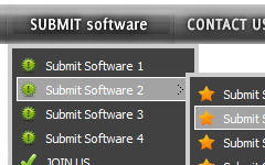 Dhtml Menu Horizontal onclick menu list