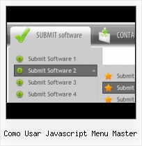 Java Dock Menu horizontal sub menu javascript