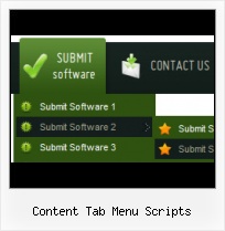 Submenu Template accordion tab menu ajax