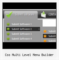 Javascript Menu Select blue glossy vertical menu example