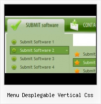 Menus Css Horizontales Desplegables three level rollover horizontal menu
