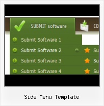 Green Javascript Menu moving menu